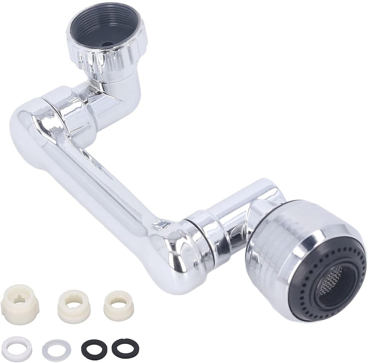 SnelShoppen - 1080° Rotatable Kraanverlengstuk, Grote Hoek Draaiende Splash Kraanaerator, Swivel Kraanmontage Multifunctionele Keukenuitbreiding, Spla