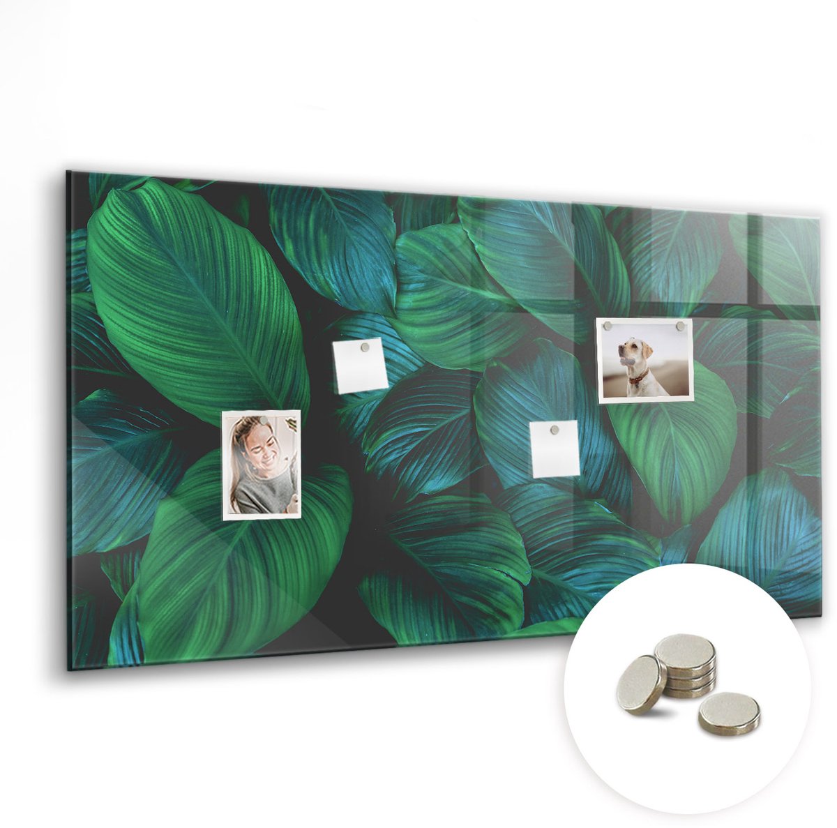 Coloray Glazen Magneetbord - Magnetisch Bord Concrete wereldkaart - 120x60 cm - Groente Magneetbord - Magnetic Board - Magneetbord Design
