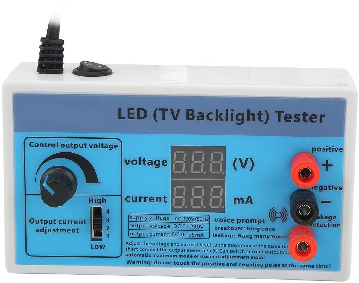 SnelShoppen - LED TV Backlight Tester Multifunctionele Strips Lamp Bead Test Reparatie Tool Licht Detector 0-230V Uitgang (EU Stekker 220V)