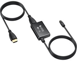 192KHz Audio Converter van eARC/ARC HDMI naar Optisch voor HDTV naar Soundbar en Draadloze Hoofdtelefoons, Ondersteunt 5.1ch en 2.0ch, Inclusief HDMI en Optische Kabels, Geschikt voor PCM 2.0, Dolby 5.1 en DTS 5.1