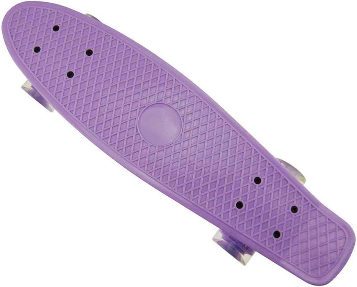 Mini Cruiser Skateboard Kinder skateboard Stadsplank Recreatief cruisen LED verlichte wielen 60 x 15 cm
