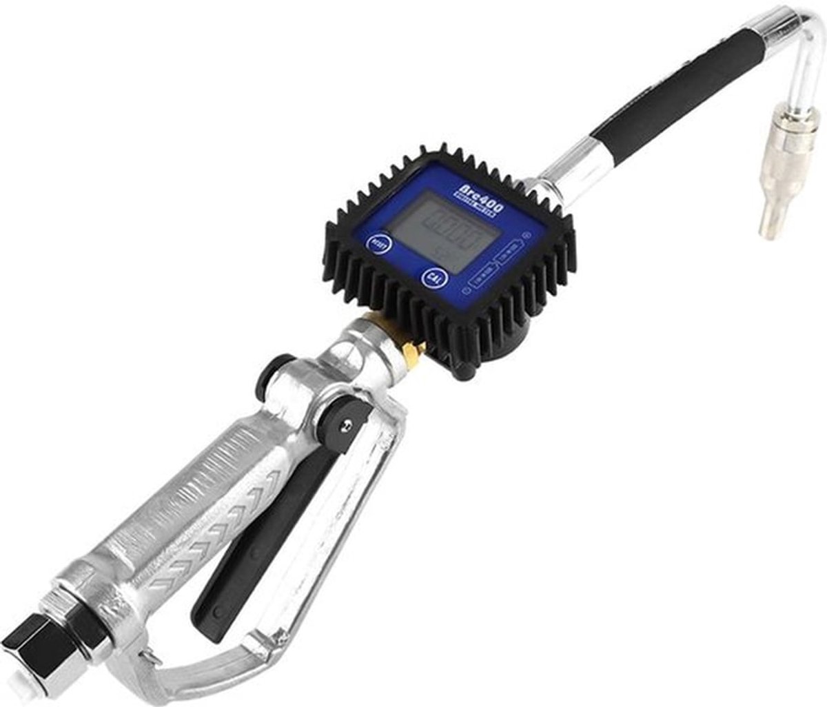 Digitale Brandstof- en Oliepomp - Met Flowmeter voor Nauwkeurige Metingen - Compact Formaat - Brandstofpomp - Ideaal voor Auto's en Motor...