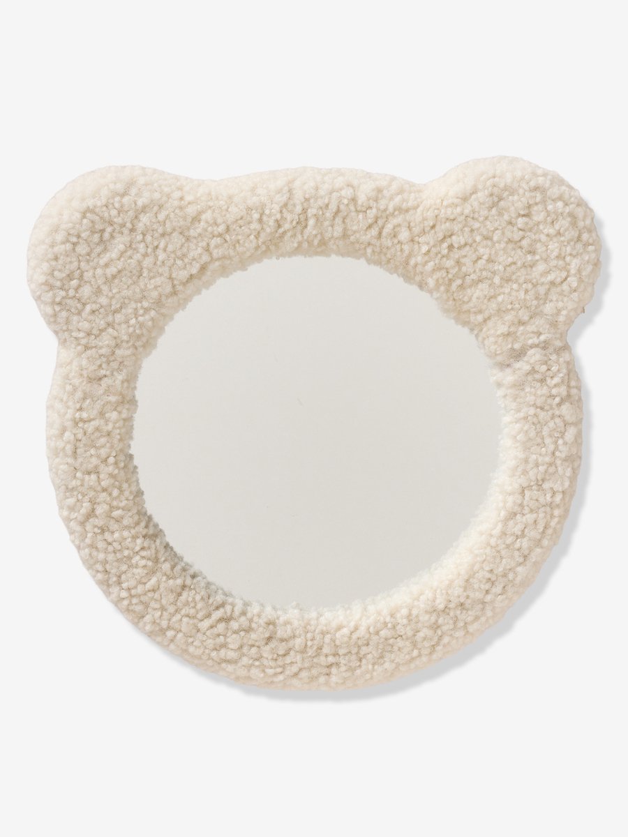 Vertbaudet Spiegel in de vorm van een teddybeer in bouclé
