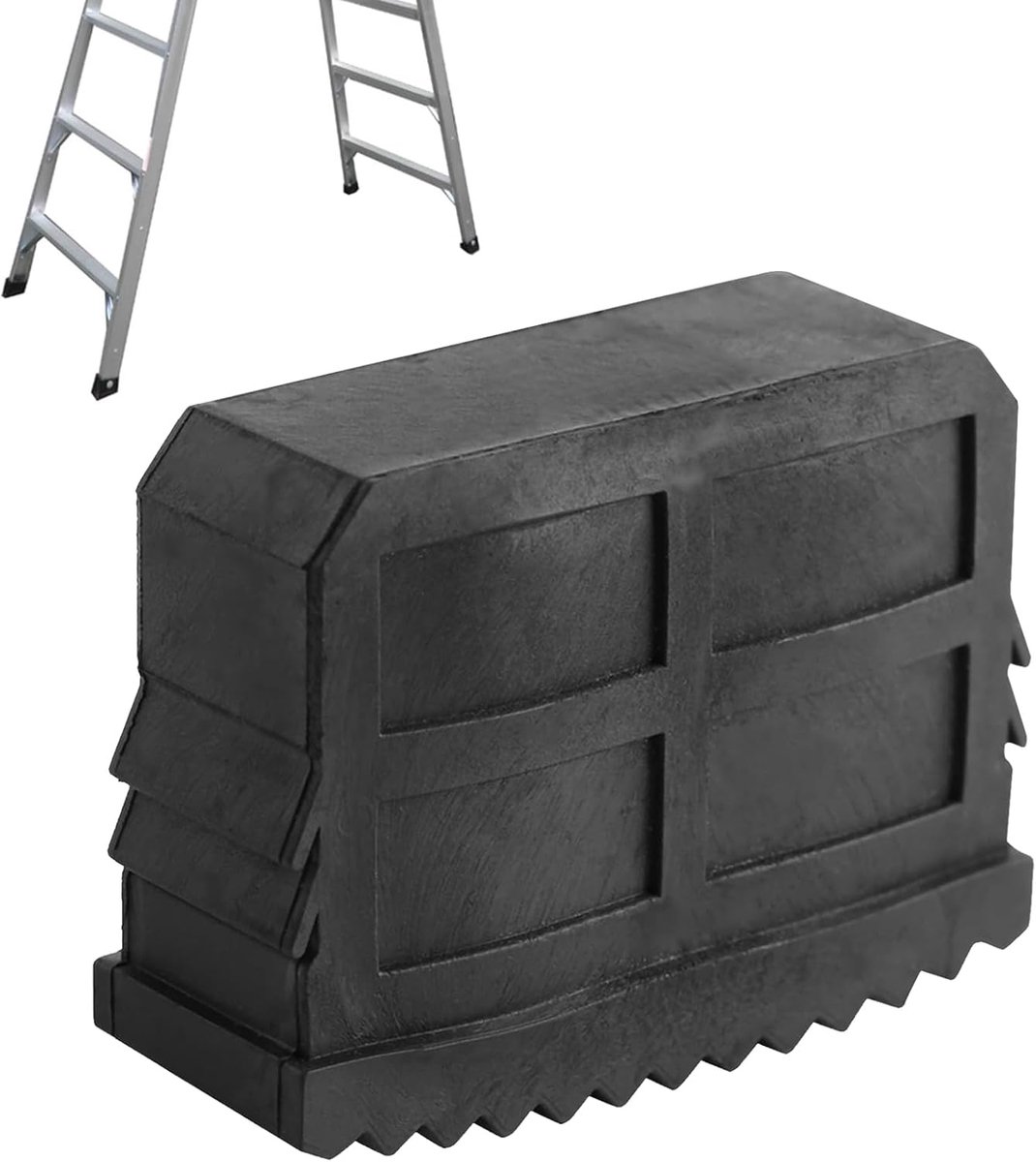 SnelShoppen - Rubber Ladder Voeten met Grote Grip, Antislip Ladder Voeten 2 Stuks, Geschikt voor Aluminium Ladder Voeten 57x21mm