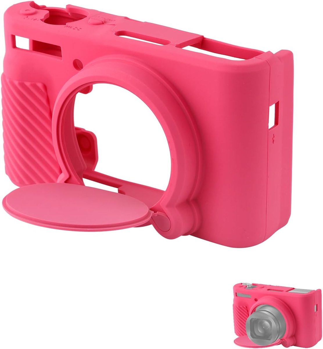 SnelShoppen - SX730 SX740 Camera Hoes - Slanke Anti-Kras Silicone Camera Behuizing - Zacht Digitale Camera Hoes - Geschikt voor Canon PowerShot SX740