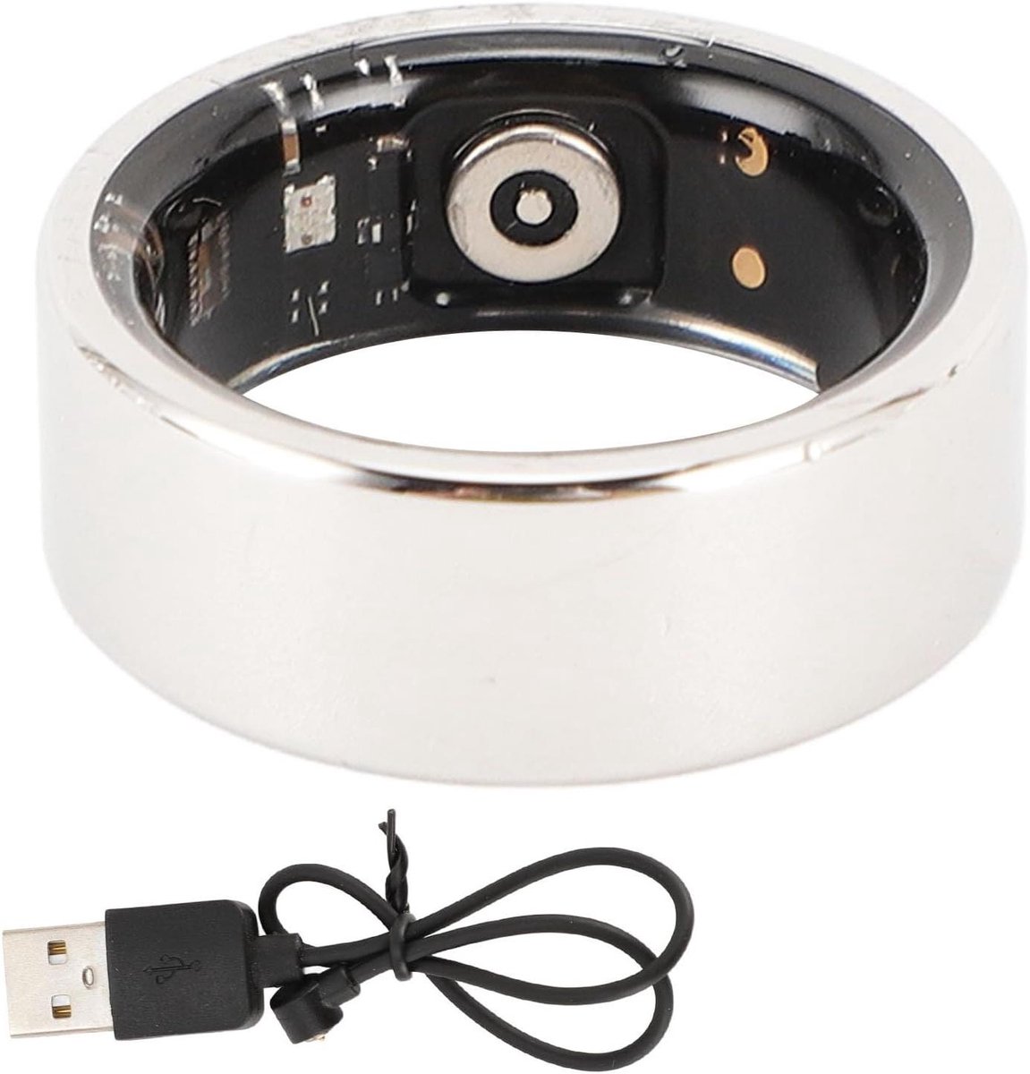 Gezondheidsring Tracker - Fitness Ring - Activiteit Analyseren - IP67 Waterdicht - 2.5mm Dik - Zilver