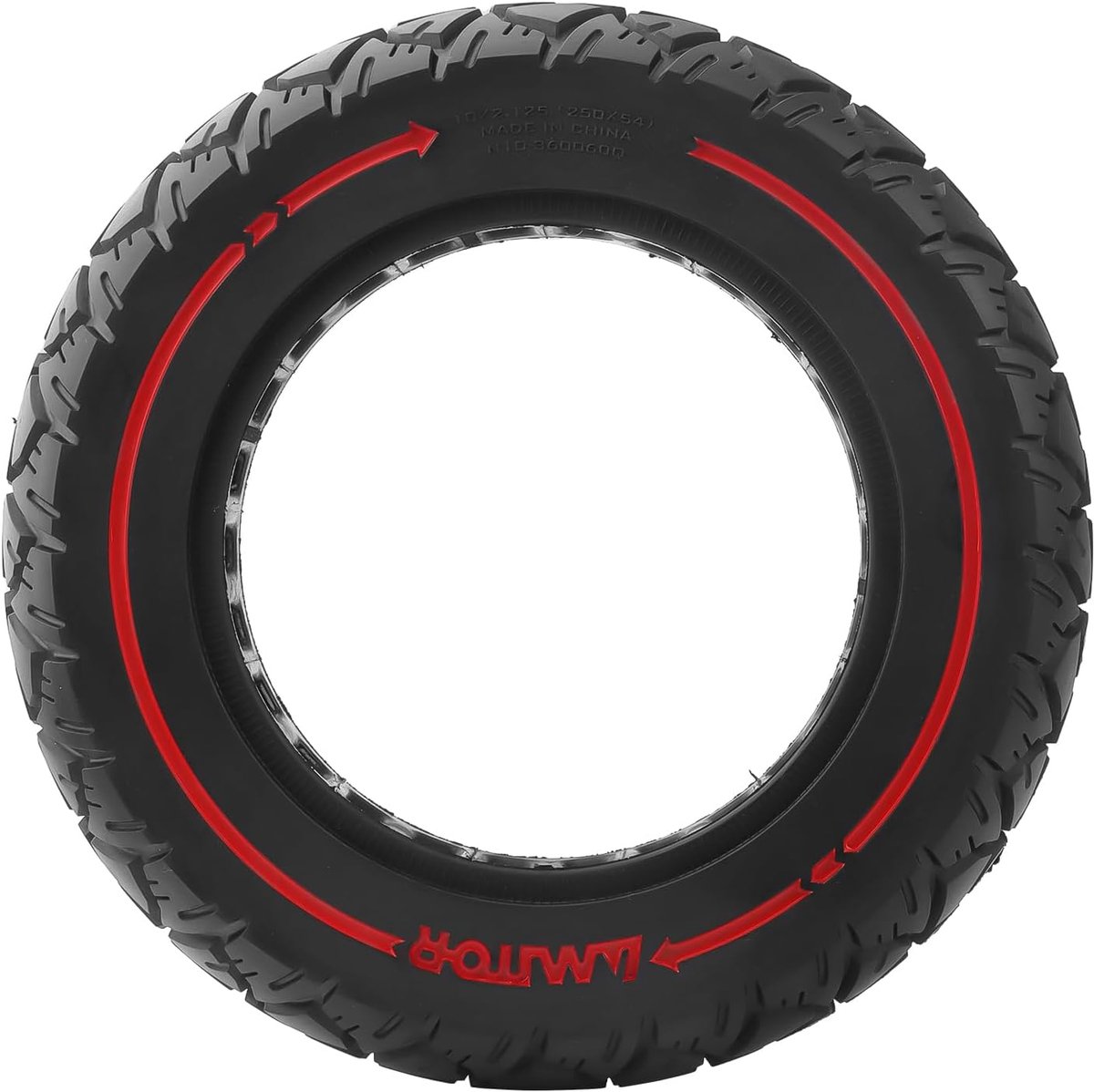 SnelShoppen - 10 x 2.125 Vervangende Solid Rubber Banden voor Elektrische Scooters - Lekvrij en Antislip - Geschikt voor Diverse Modellen - Rood - Set