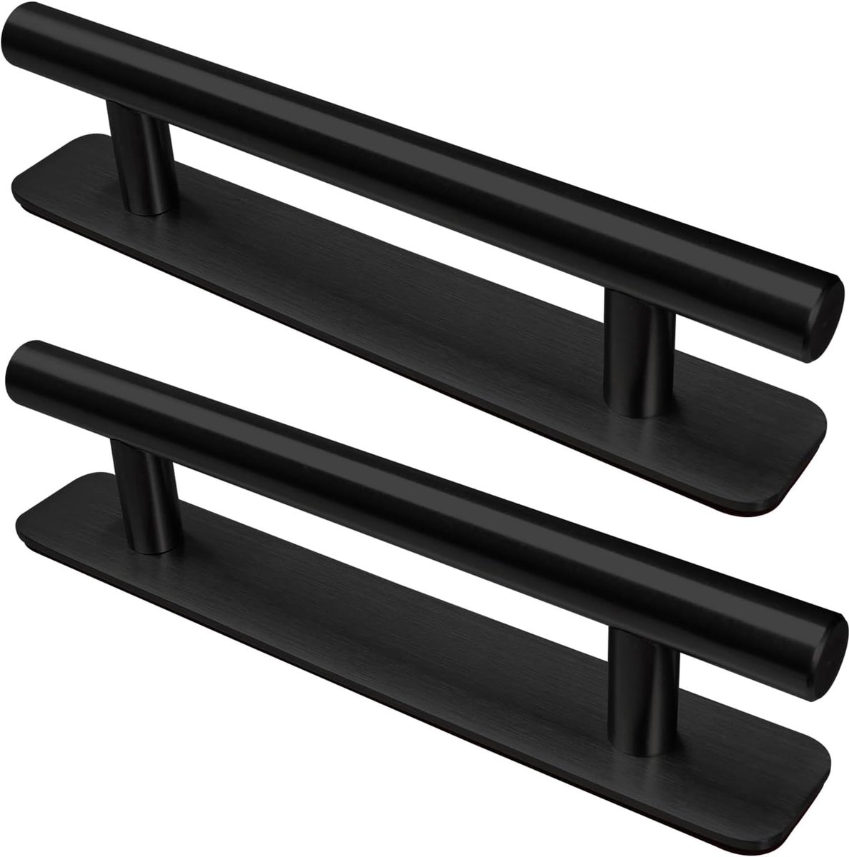SnelShoppen - Pack van 2 Zelfklevende Meubelhandgrepen, RVS Kastgrepen, Geen Boorgaten Handgrepen, Deurhandgrepen, Ladehandgrepen voor Keukenkasten, S
