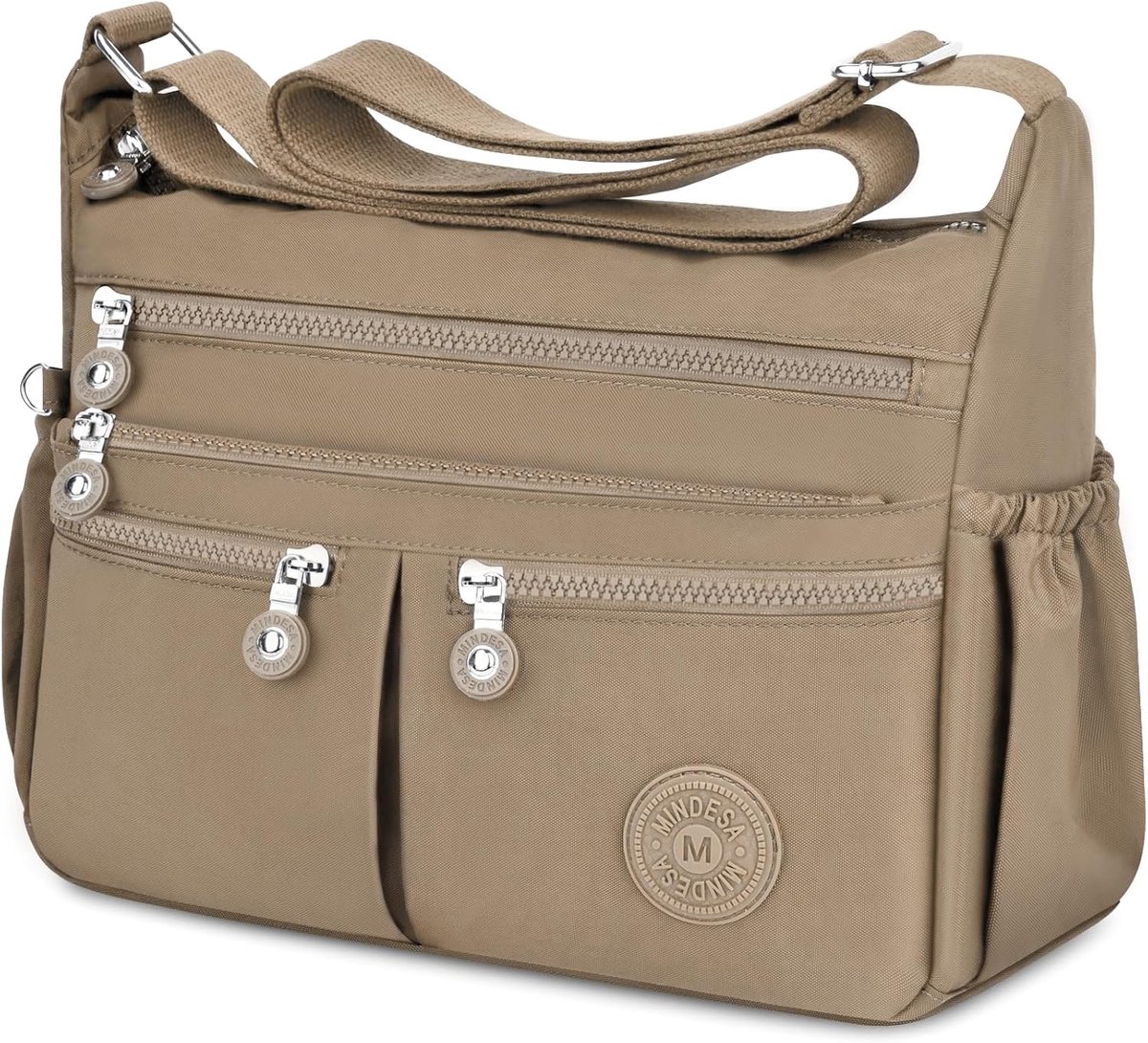 TEUEN Crossbody bags for women large capacity nylon waterproof, medium casual handbags and shoulder bags lightweight - ShopVlot