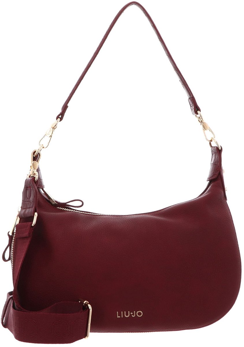 LIU JO schoudertas Kaliska Hobo Bag Deep Bordeaux wijnrood