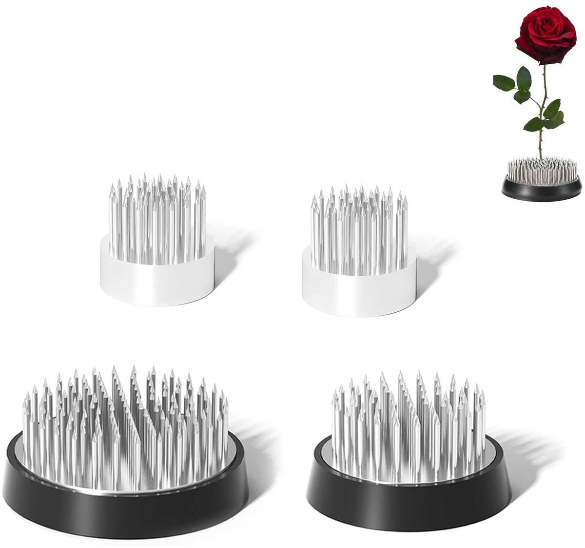 Solidchoice - 4 Stuks Ikebana Bloemarrangement Gereedschap voor Thuis en Tuin