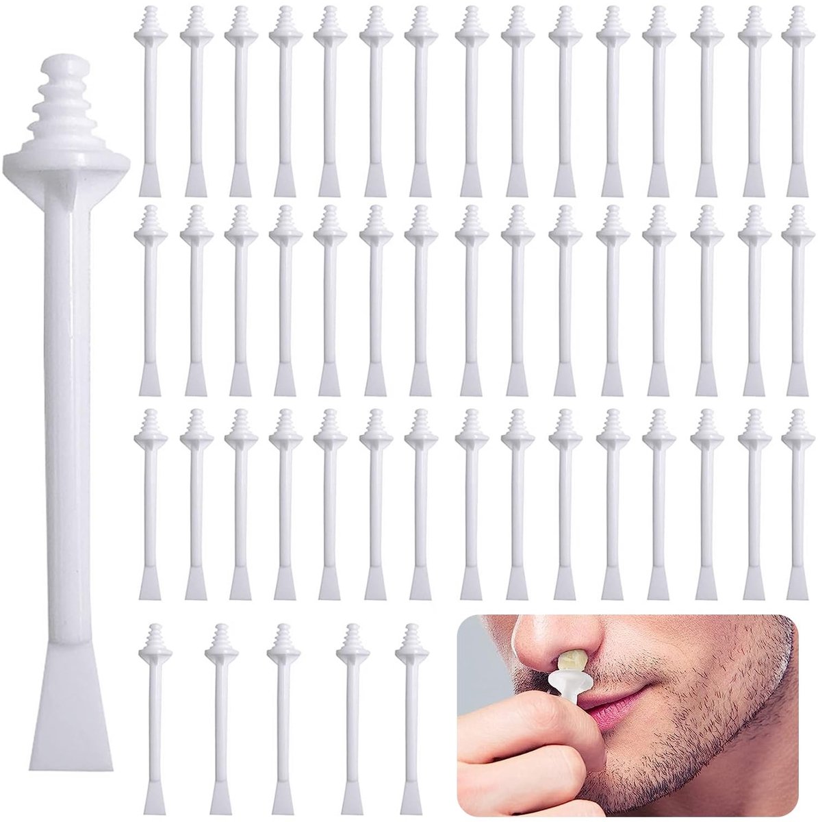 Solidchoice - Neushaarwas Set met 100 Neuswasstokjes