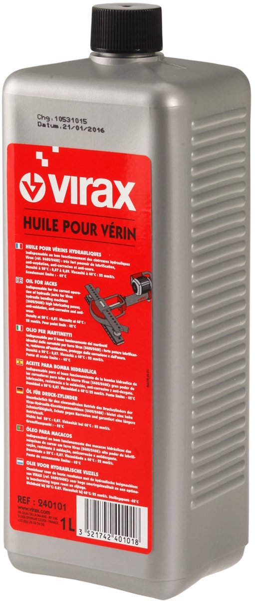 VIRAX hydraulisches Zylinderöl - 1 l Flasche - 240101