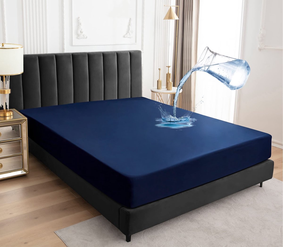 Solidchoice - Waterdichte Matrasbeschermer King Size, 30 cm Diep