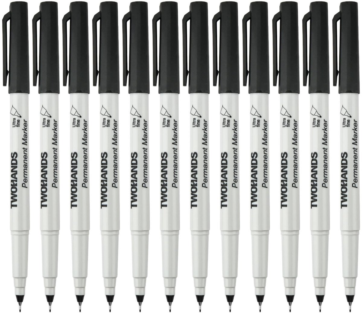 Solidchoice - Set van 12 Ultra Fijne Permanente Markers 0,5 mm