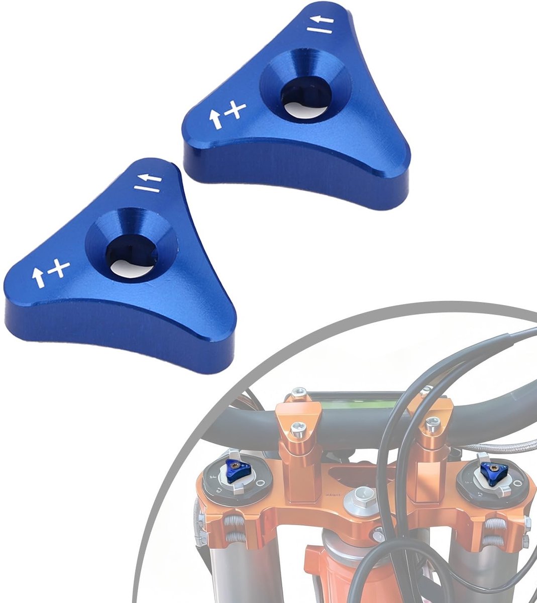 Solidchoice - Motorfiets Vork Knop Richter voor Voorwiel