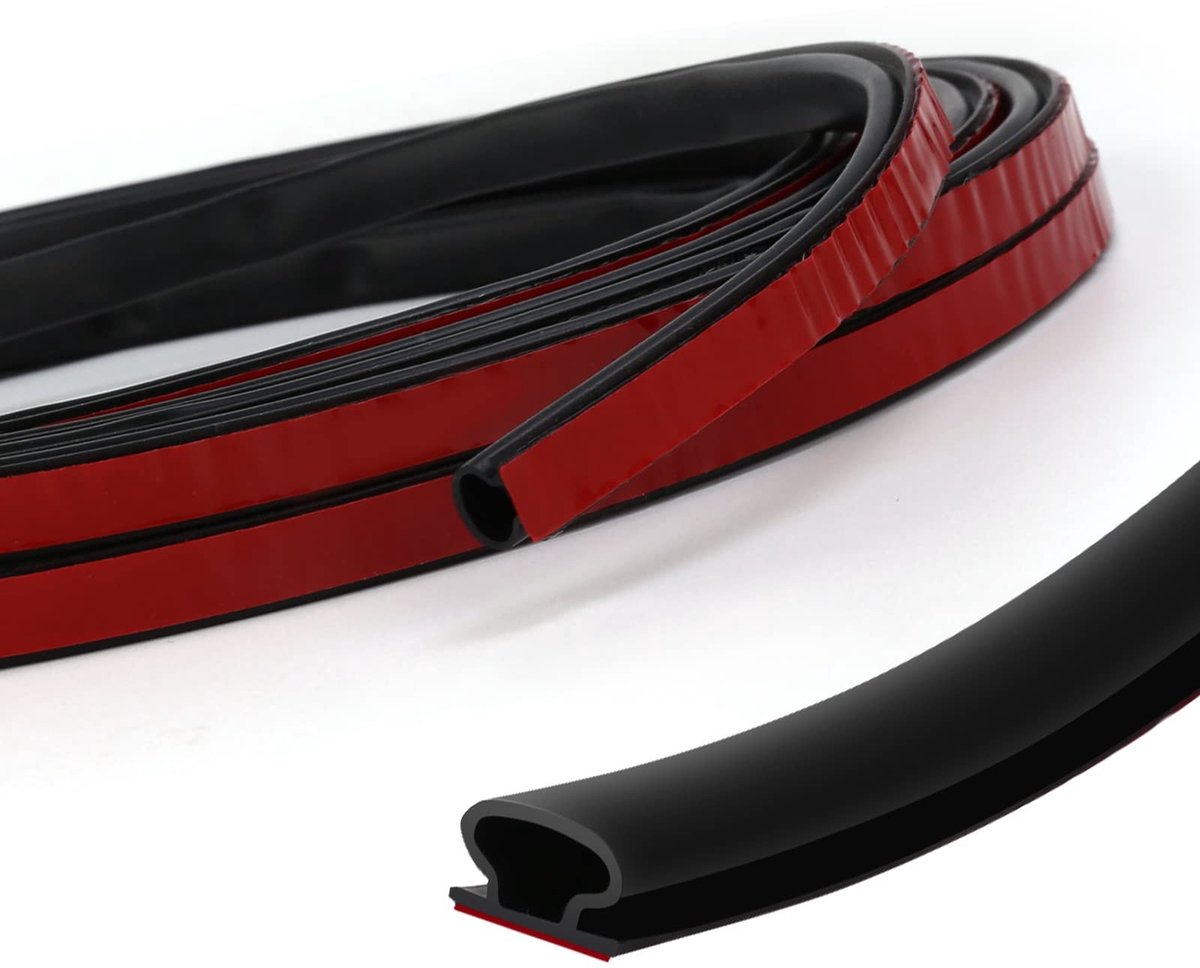 Solidchoice - Zelfklevende Deur Pakking Tape - 10mm x 6mm Rubber Seal voor Geluiddicht en Waterdicht