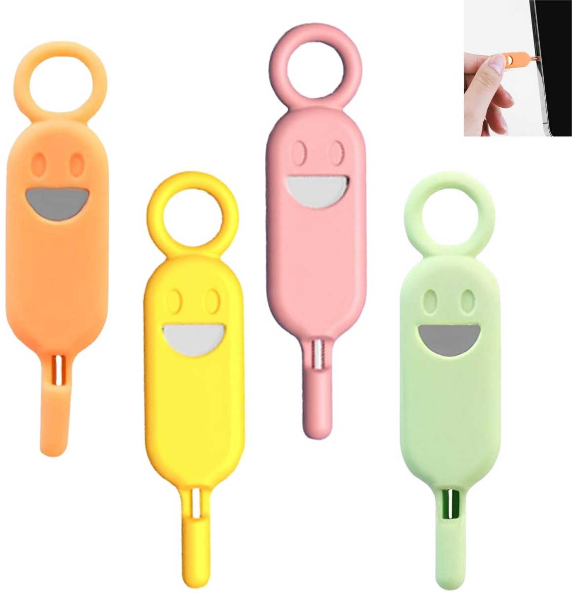 Solidchoice - Simkaartverwijderaar 4 Stuks - Uitwerpstift voor Smartphones