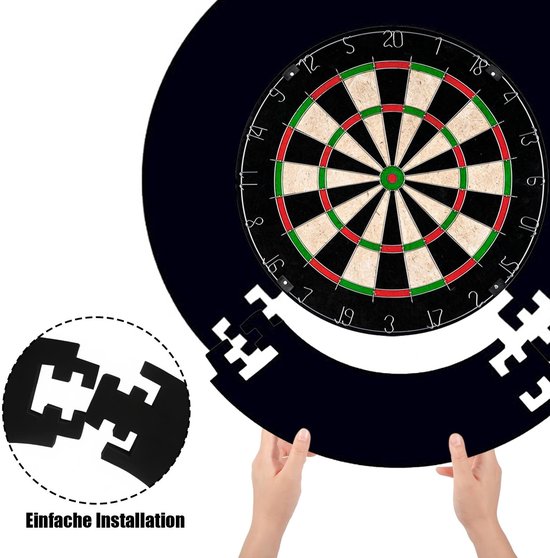 Dartboard Catchring Surround 45 cm - Veiligheidsring voor Dartbord, Wandbescherming en Backboard Bescherming van EVA Materiaal van Merkloos — afbeelding 2