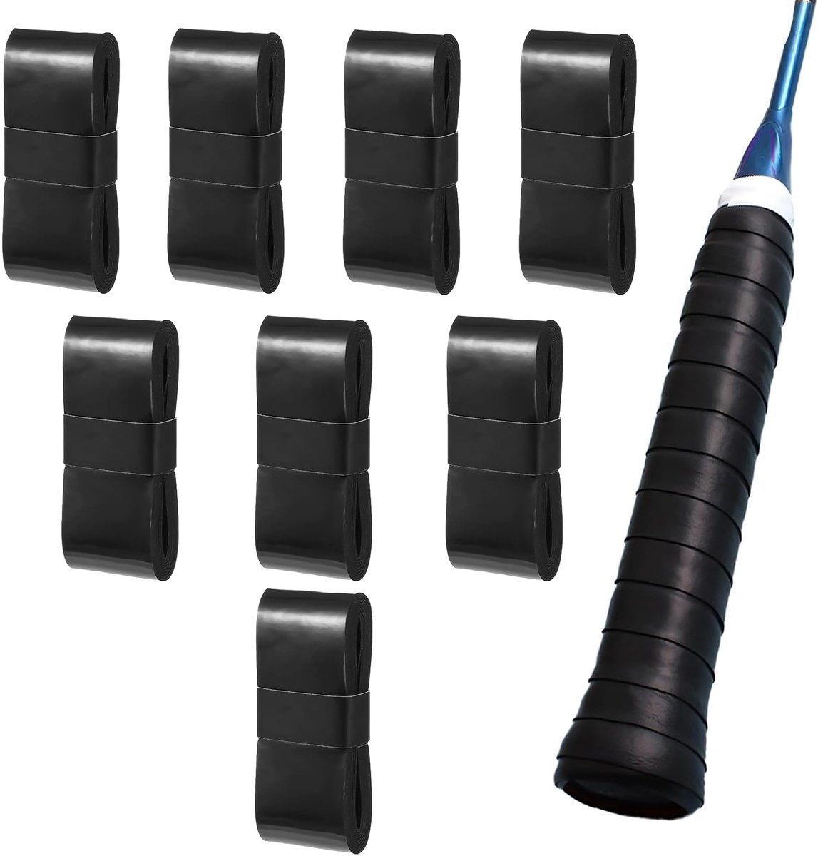 Solidchoice - Antislip Gripband voor Tennis- en Badmintonrackets, 8 Stuks