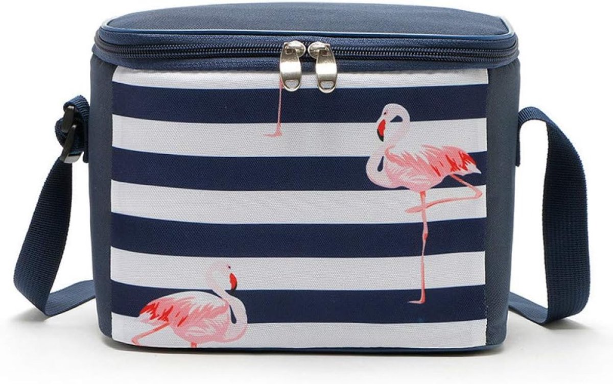 New Oxford Cloth Flamingo Isolation Bag Student Lunch Bag Picnic Cold Insulation Bag 23 x 15 x 17 cm Backpack Freezer - ShopVlot