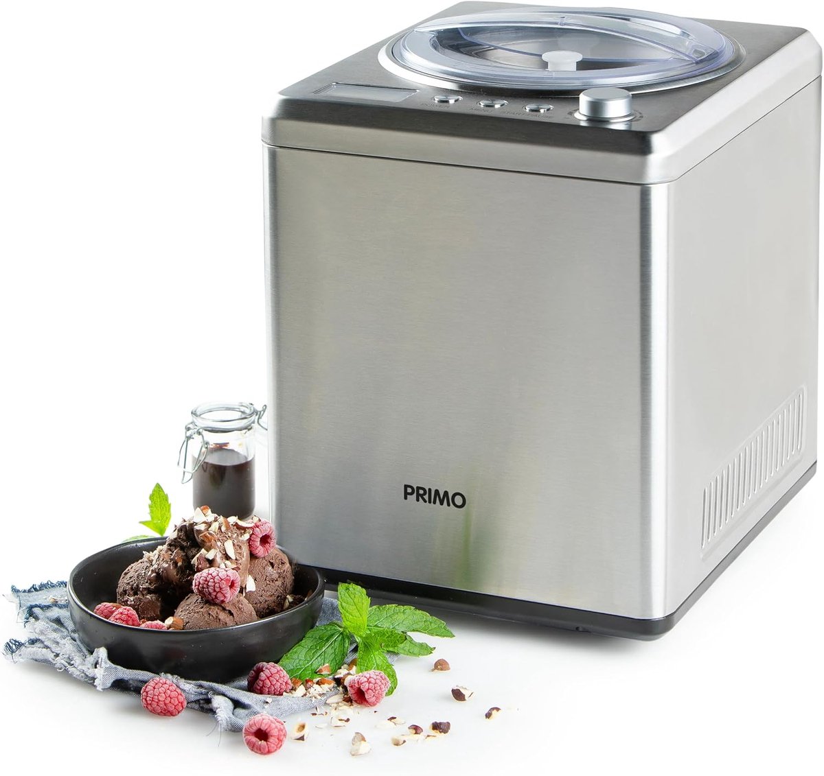 PRIMO PR408IM Ice Maker - Ice Maker - Self Freezing - With Compressor - 2L - Silver - ShopVlot