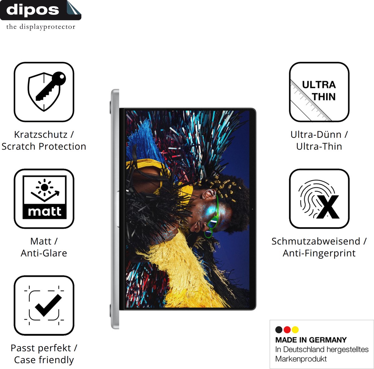 dipos – 2x Matte Beschermfolie geschikt voor Apple MacBook Pro M5 16 Zoll 2026 | Krasbestendige & antireflecterende Screenprotector Ultra-Thin