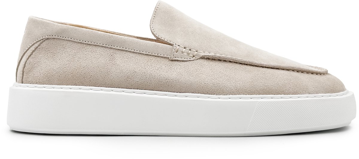 Dutch'D ® Loafers - Instapper - Zand Beige - Luxe - Sportief - Suede leer - Atmos - Maat 40