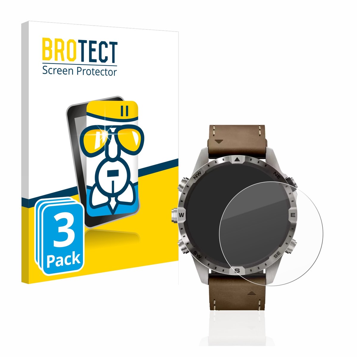 Screenprotector 3 Stuks voor Garmin Marq Adventurer (Gen 2) Beschermglas transparant