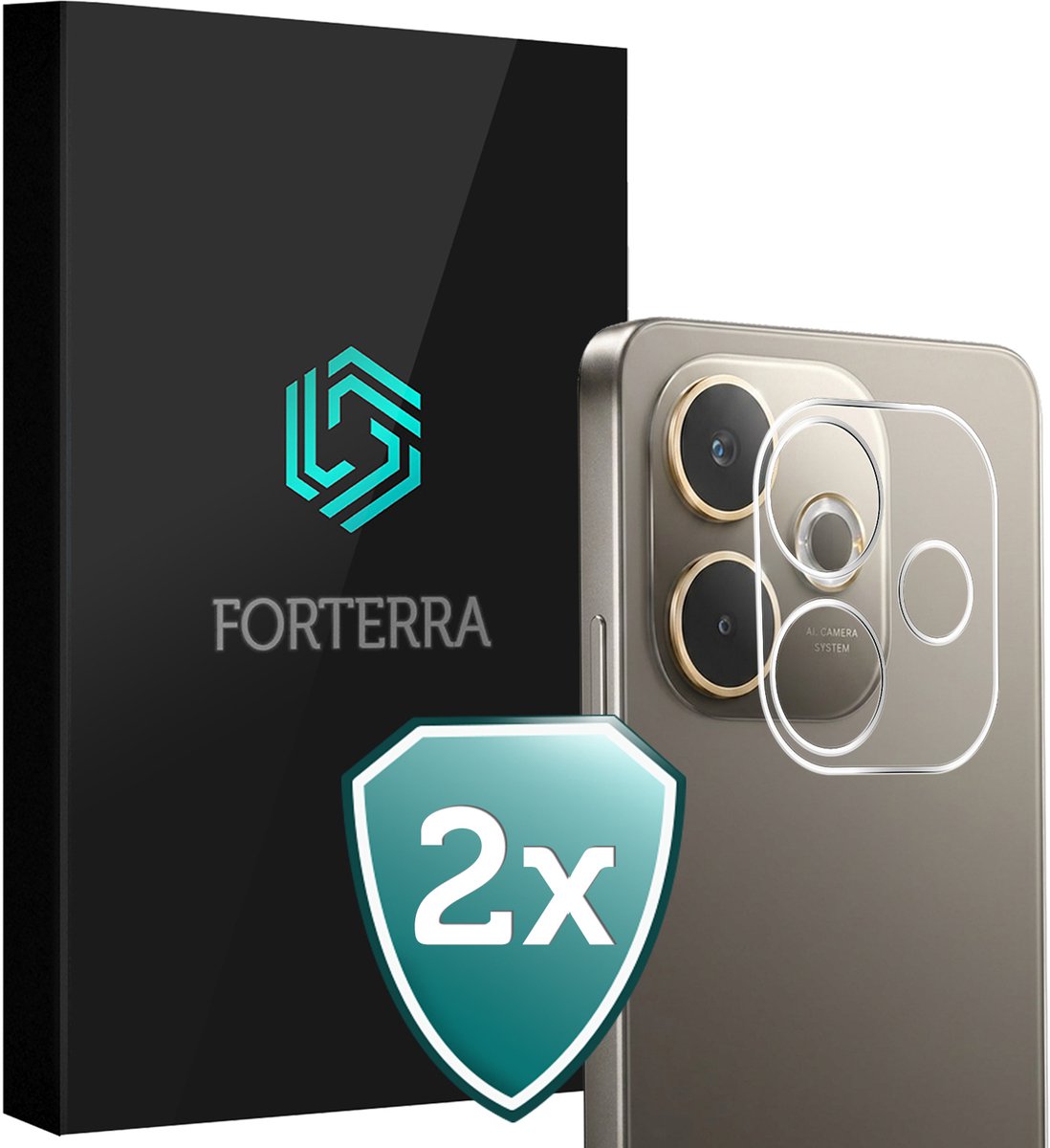 Camera Lens Protector 2 Stuks - Geschikt voor OPPO A5 Pro - Camera Screenprotector Beschermglas - Gehard Glas - Tempered Glass - Screen Protector
