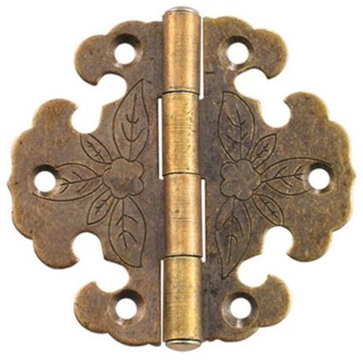 LISM-1-delige vintage scharnieren - Decoratieve scharnieren - Mini vintage scharnieren - Deurscharnieren - Vintage bronzen scharnieren