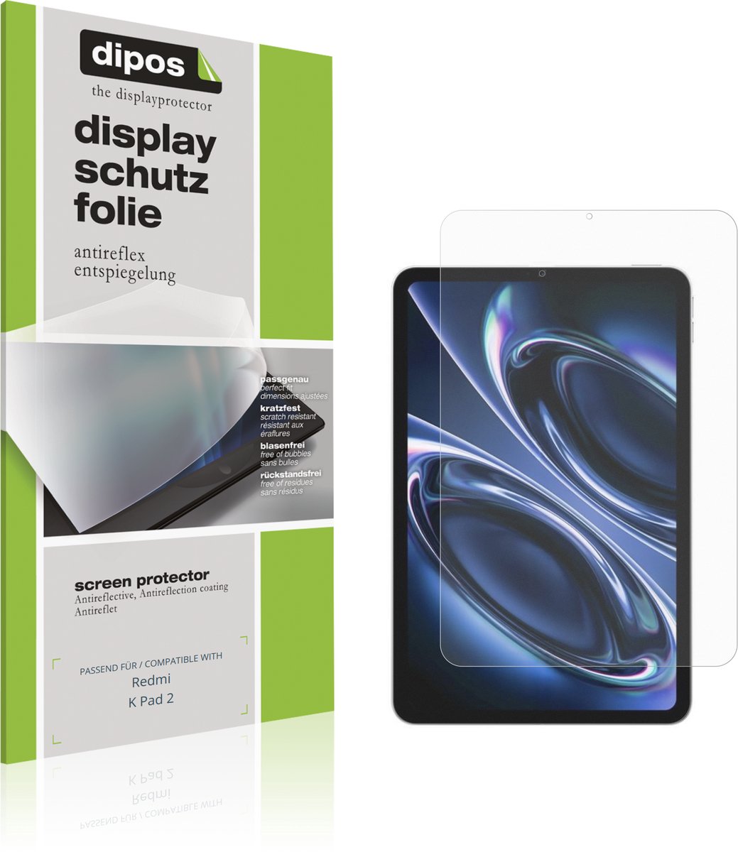 dipos – 2x Matte Beschermfolie geschikt voor Redmi K Pad 2 | Krasbestendige & antireflecterende Screenprotector Ultra-Thin