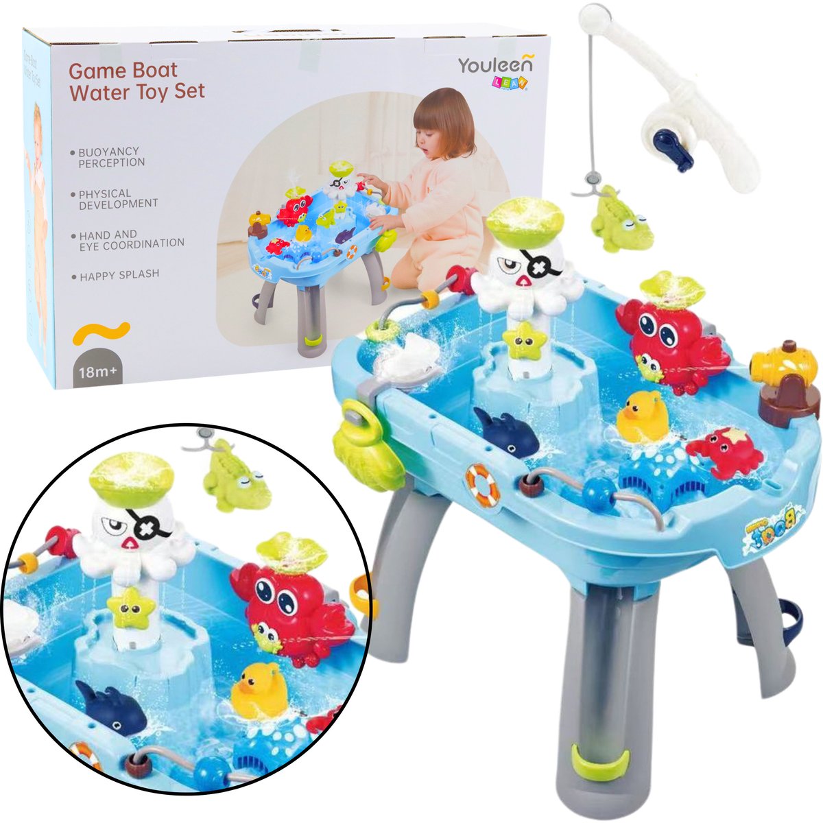 Interactieve watertafel Visserijwateraccessoires Blauw
