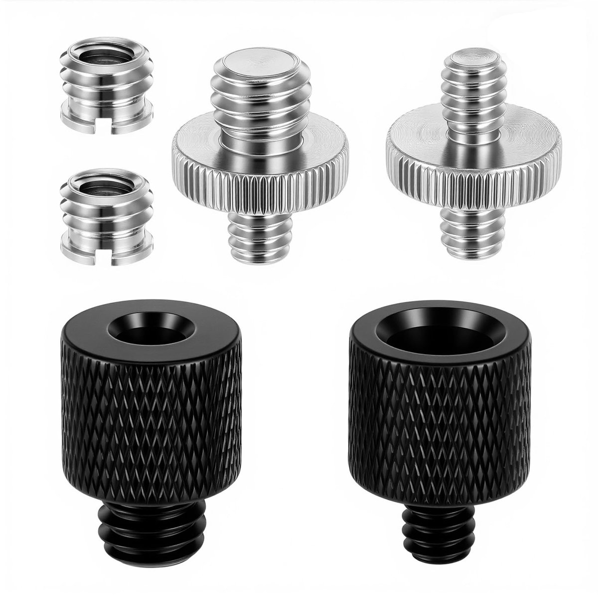 Solidchoice - Statief Adapter 1/4 naar 3/8 inch - Metaal Schroefdraadadapter voor Camera en Microfoon