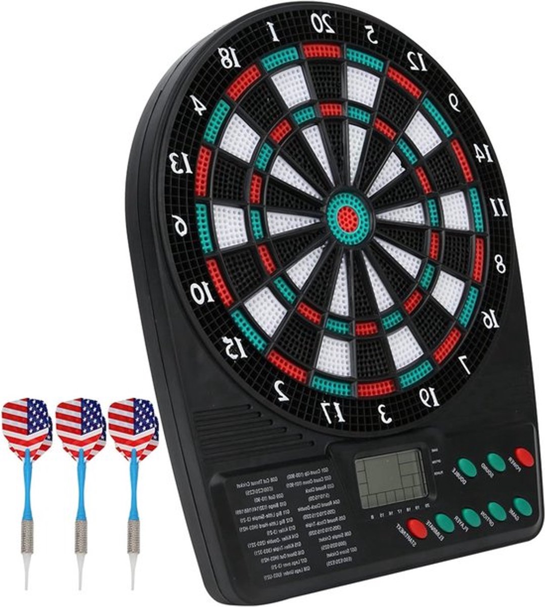 Elektronisch Dartbord met Automatische Score, Soft Darts Set voor Gezelligheid en Vermaak, Inclusief Opbergruimte voor Darts en Tips
