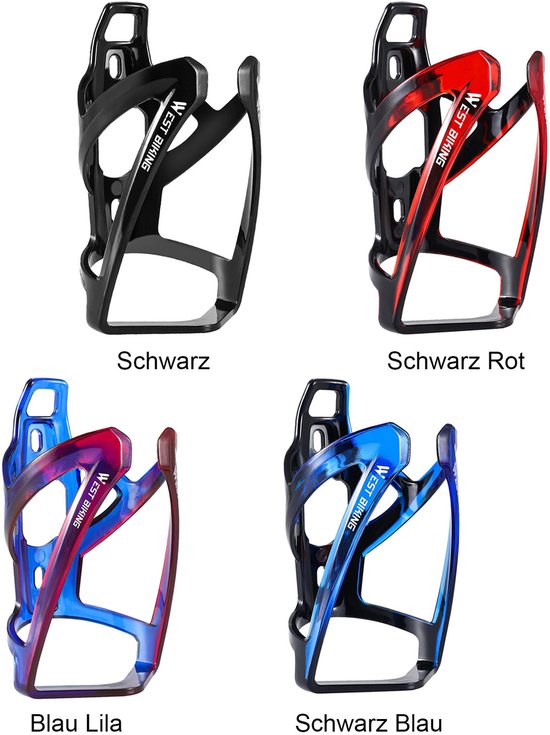 COVREO Bidonhouder 13,2 cm zwart, polycarbonaat lichtgewicht voor fiets — afbeelding 5