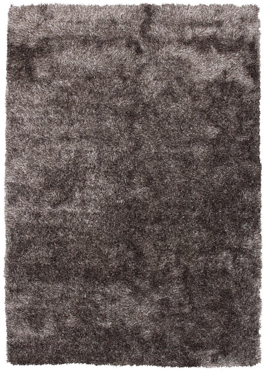 Padiro hoogpolig shaggy vloerkleed 240 x 330 cm - champagne - modern effen design - met een zachte uitstraling - geschikt voor vloerverwarming - van polyester