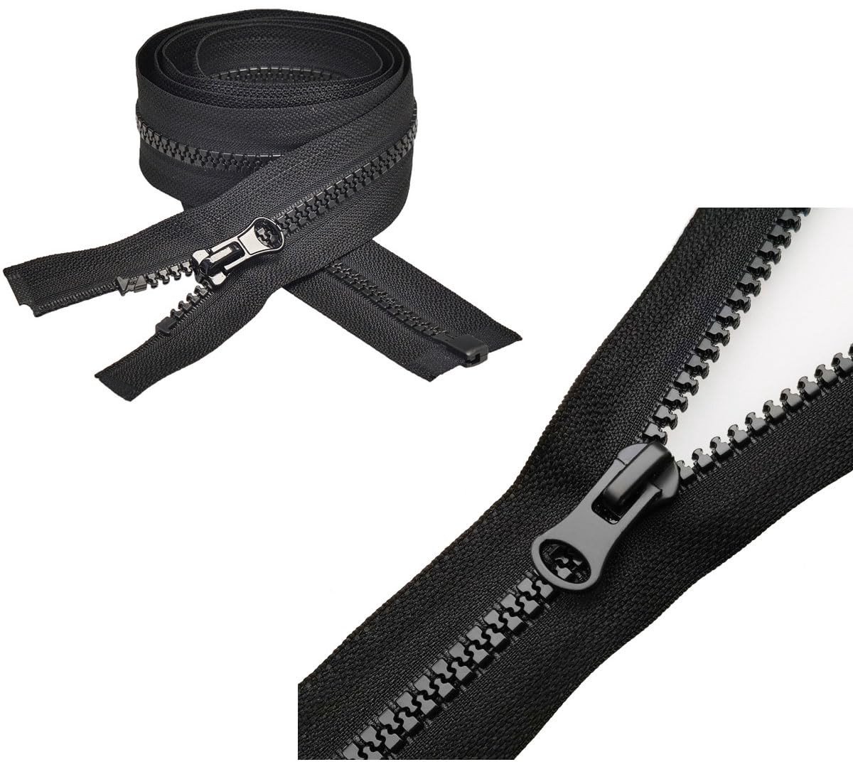 Solidchoice - Set van 2 Nylon Ritsen voor Kleding en Accessoires