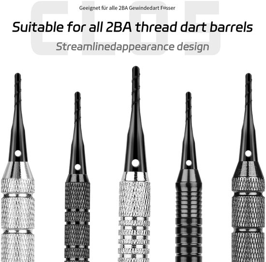 2BA Soft Tip Dart Points 200 Stuks - Zachte Punt Darts Accessoire voor Precisie en Prestaties — afbeelding 3