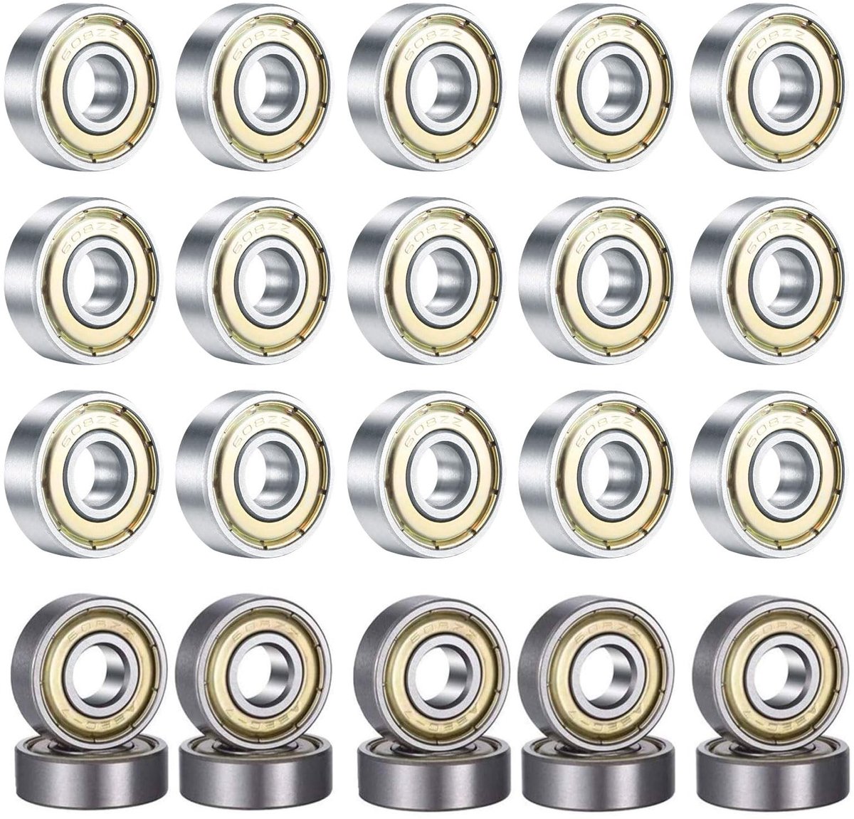 Solidchoice - Set van 20 Bal Bearings voor Skateboards
