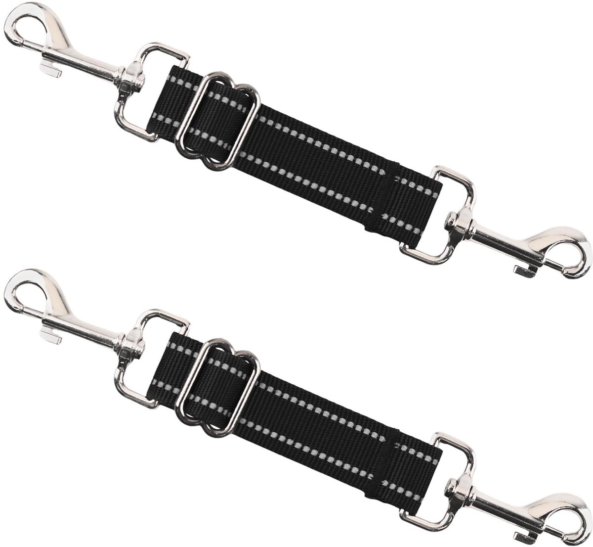 Solidchoice - Hond Halsband Clips - 2 Verstelbare Dubbel Eind Leinen