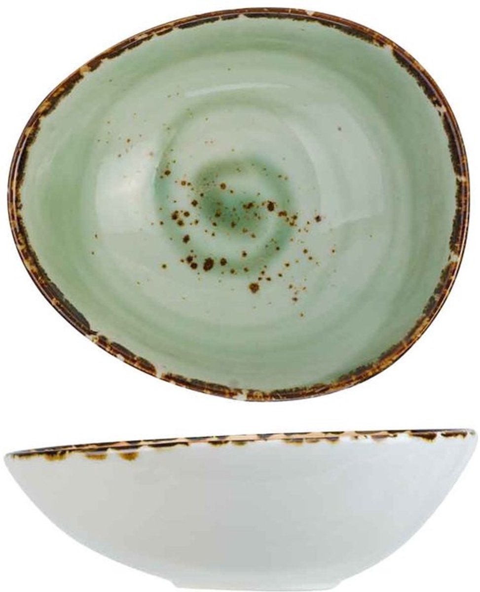 Cosy & Trendy Quiandra Green Minischaaltje 8,6x7,6cm