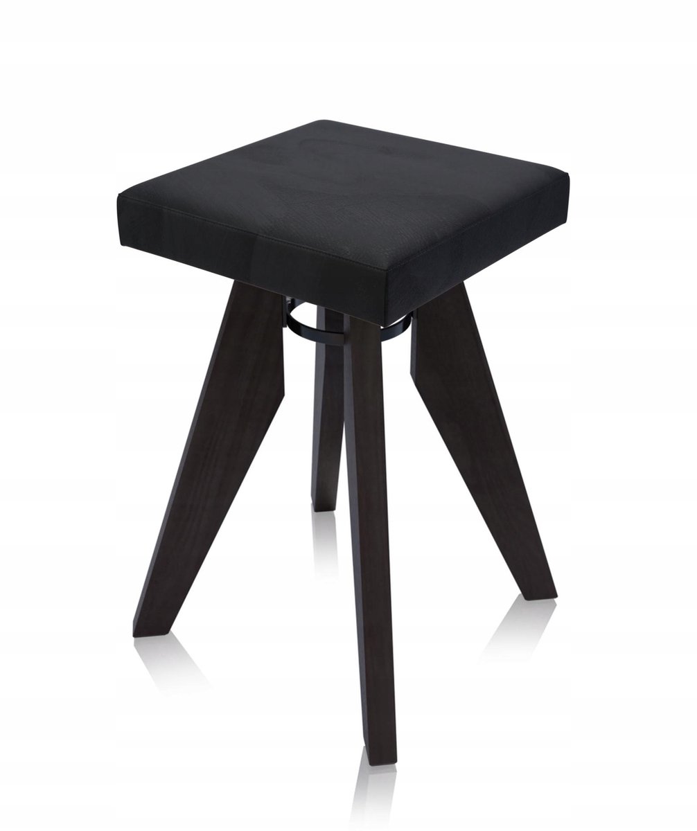 Merkloos Keukentabouret Wenge met Zwart Zitting - Comfortabel en Stijlvol