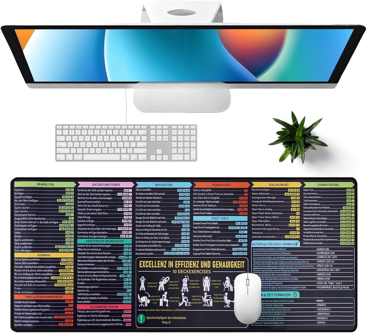 Gaming Mouse Pad 90 x 40 cm - Extra groot desk mat - Geschikt voor kantoor en thuis - Beschermt je bureau - ShopVlot