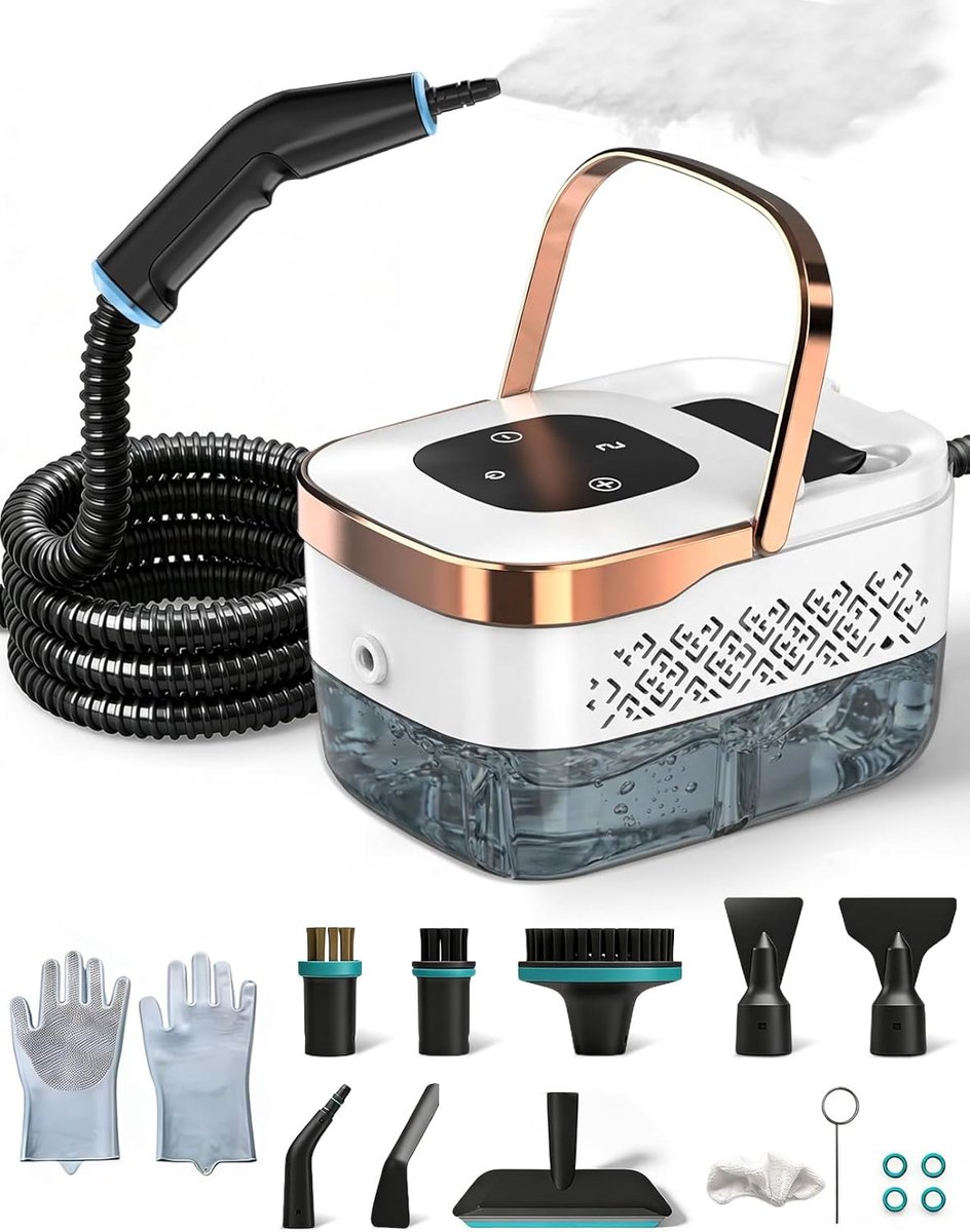 Stoomreiniger 2500W - Handheld en multifunctioneel - 6 versnellingen - Snel en krachtig reinigen - ShopVlot