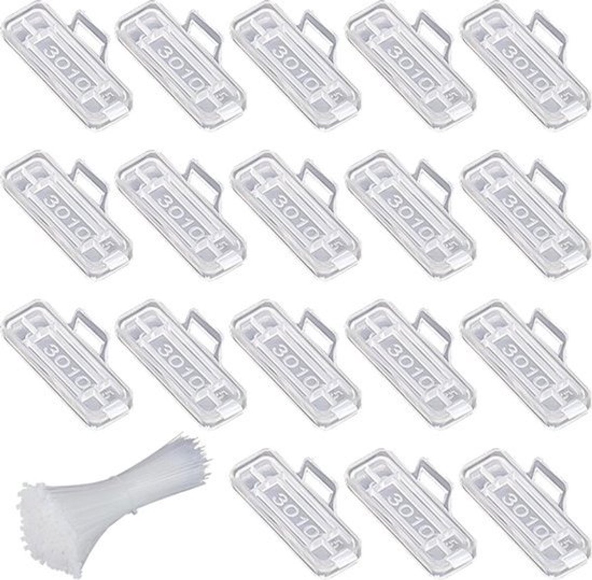 50 stuks Waterdichte Kabel Labels en Ties - Transparante Labels voor het Markeren en Classificeren van Kabels