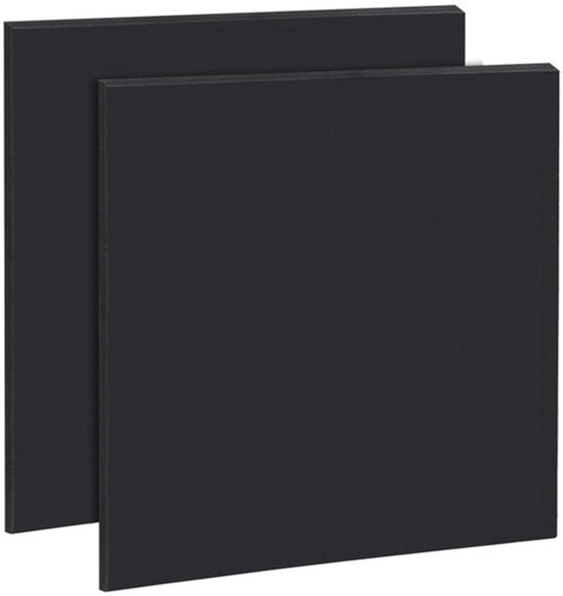 PVC Foam Board 30x30cm - 2 Stuks - Zwarte 5mm Dikke Platen voor Ambachten en Modelleren
