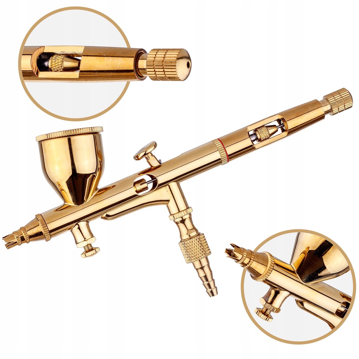 Precisie Airbrush Dubbele Actie 0,2mm voor Modelbouw - Set
