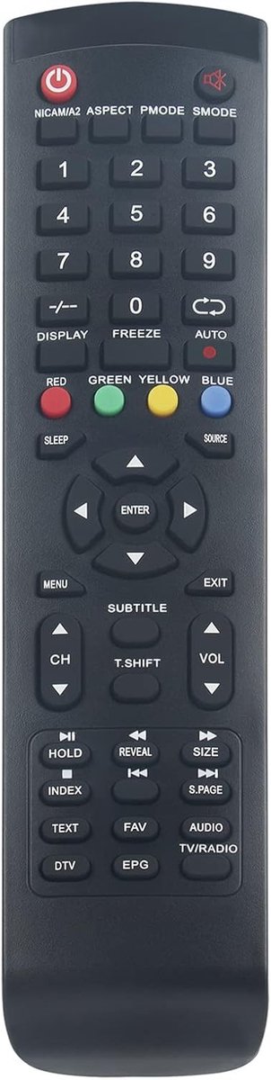ALLIMITY Replce Remote control fit for AKAI Smart TV AKTV3210 AKTV190 AKTV402 AKTV3223T AKTV3228 CTV400 LT3207AB - ShopVlot