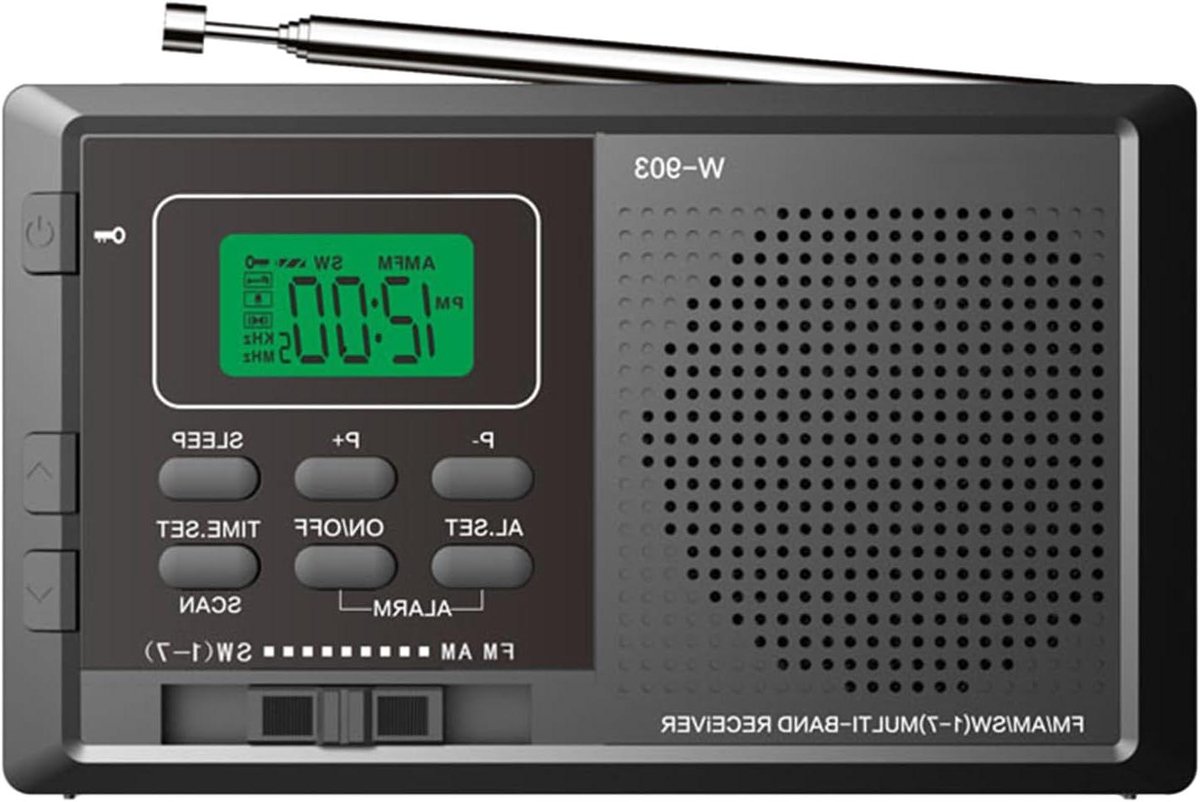 Compacte Radio - Draagbare Radio AM FM - Thuis Kantoor Outdoor - Sterke Ontvangst Weerwaarschuwing